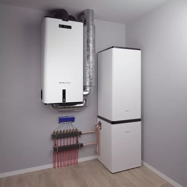 Itho Daalderop WTW unit HRU 300 V met vorstklep 300 m³/h